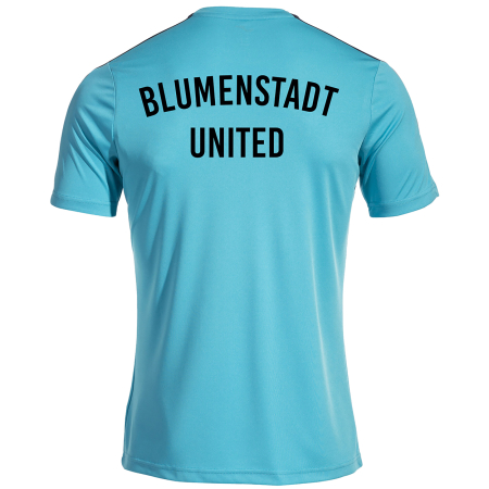 Trainings-Shirt | Turquoise Fluor/Dark Navy | Blumenstadt United