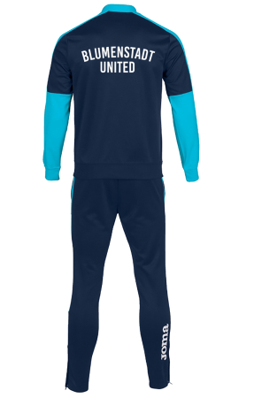 Trainingsanzug | Dark-Navy/Turquoise-Fluor | Blumenstadt...