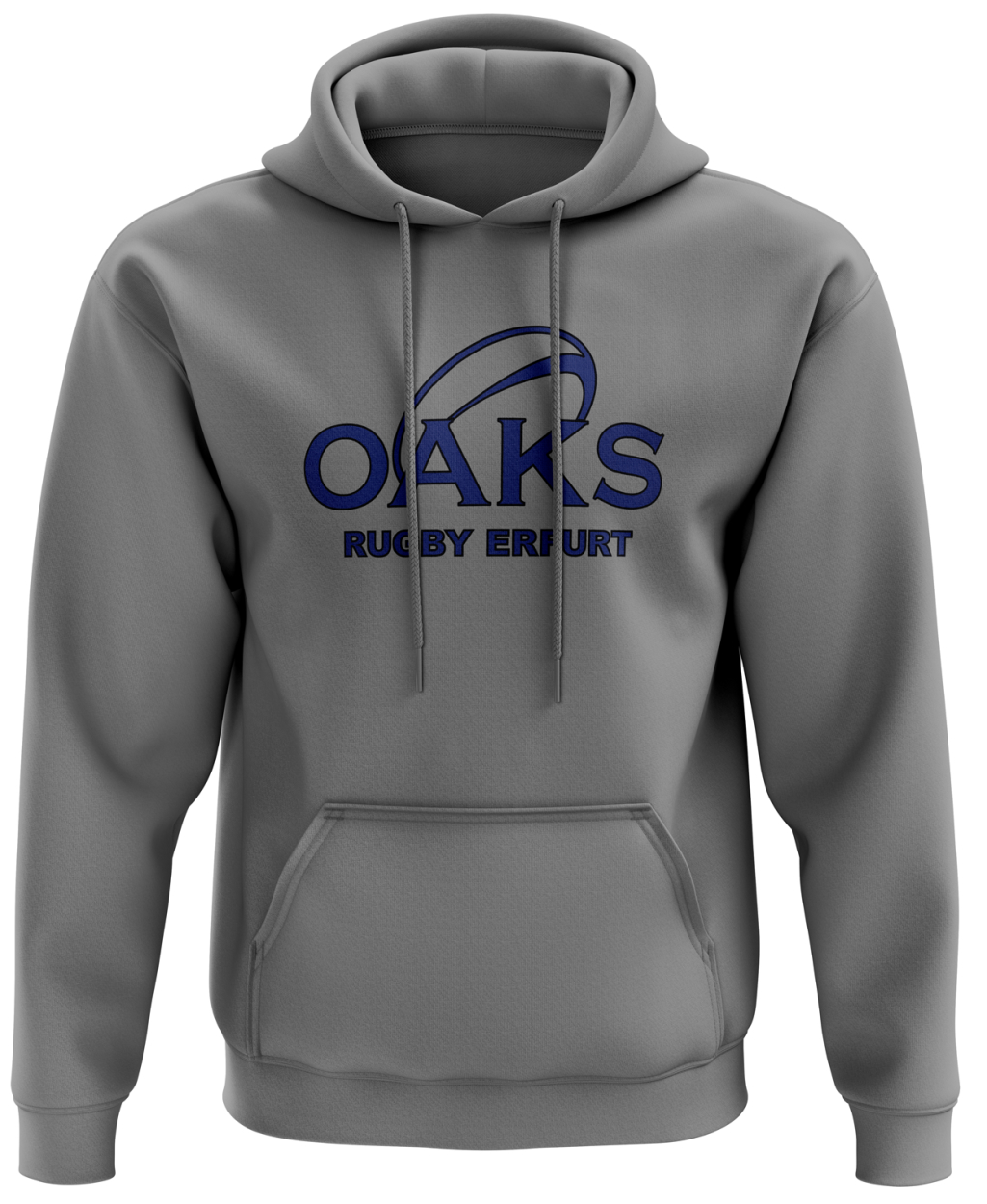 Hoodie | College Logo | heathergrey - Erfurt Oaks Rugby - domsport Te