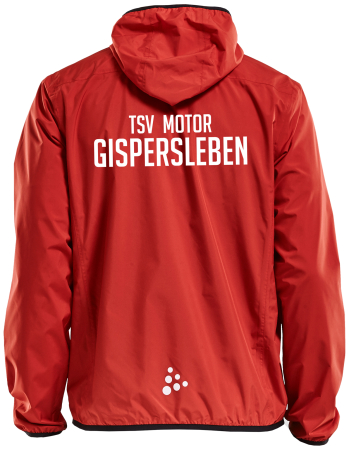 Windjacke | CRAFT | Jacket Rain | rot/schwarz  - TSV Motor Gispersleben