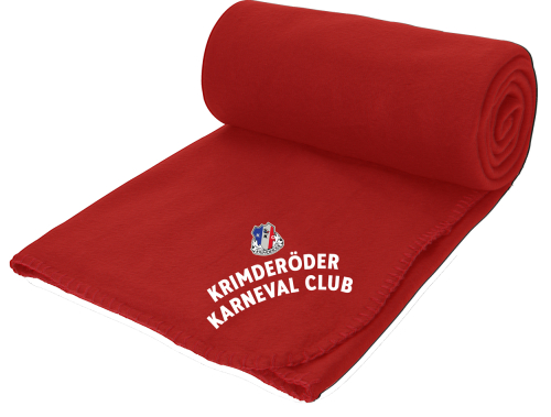 Aufwärmdecke Fleece | rot | Krimderöder Karneval Club