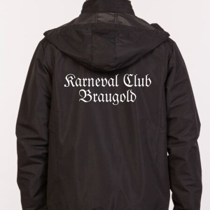 Regenjacke | Kinder/Herren | schwarz - Karneval Club Braugold