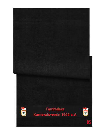 Handtuch | schwarz | Farnrodaer Karnevalsverein 1965 e.V.