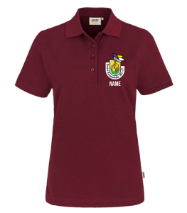 Poloshirt | Hakro | bordeaux | Damen | Jenaer Karnevalsclub 1953 e.V.