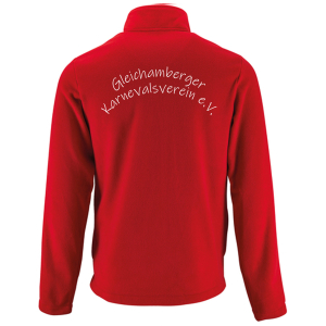 Fleecejacke für Herren | rot | Gleichamberger Karnevalsverein e.V.