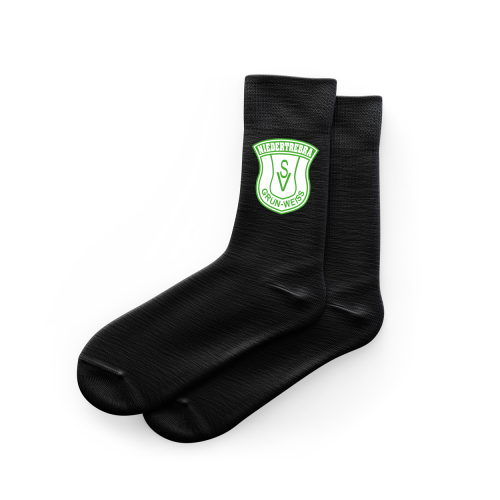 Socken | Unisex | schwarz | SV Grün-Weiß Niedertrebra