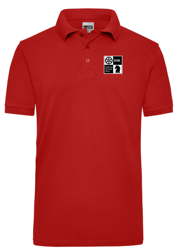 Poloshirt | Herren | rot - Erfurter Schachklub