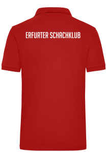 Poloshirt | Herren | rot - Erfurter Schachklub