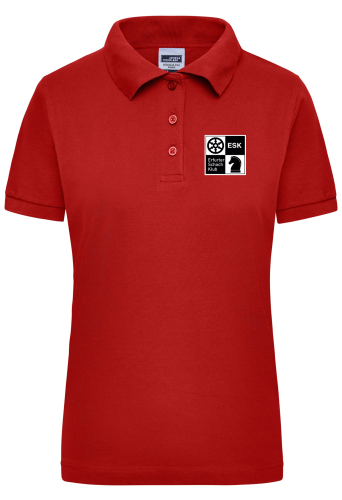 Poloshirt | Damen | rot - Erfurter Schachklub