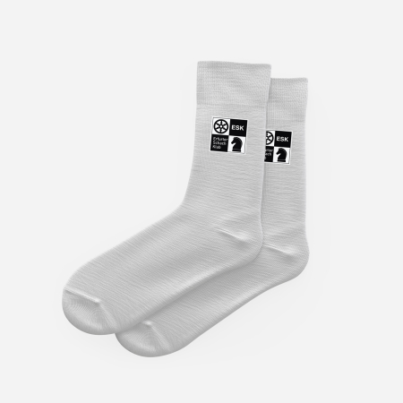 Socken | Unisex | weiß | Erfurter Schachklub