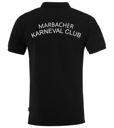 Poloshirt für Kinder/Herren | Uhlsport Essential Prime, schwarz | Marbacher Karneval Club e.V.