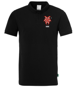 Poloshirt für Kinder/Herren | Uhlsport Essential Prime, schwarz | Marbacher Karneval Club e.V.