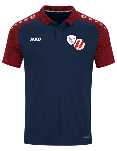 Poloshirt  für Kinder/Herren | JAKO Performance marine/rot | SG Mediengroup/Harz 04