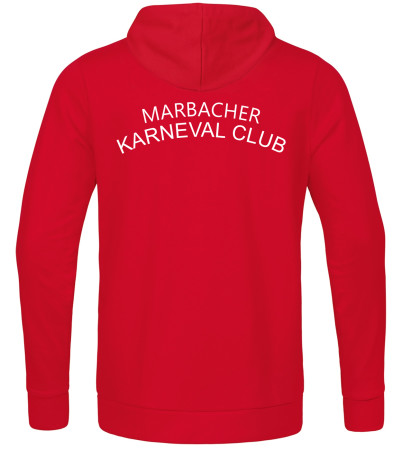 Kapuzensweat für Kinder/Herren | JAKO Base, rot | Marbacher Karneval Club e.V.