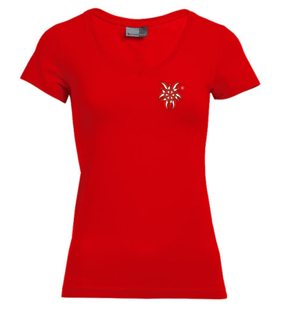 T-Shirt für Damen |Slim-Fit V-Neck | Marbacher...