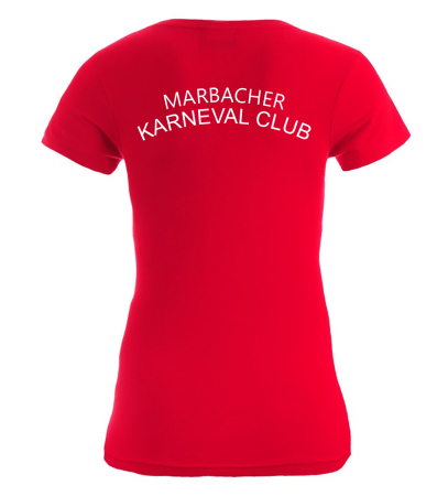 T-Shirt für Damen |Slim-Fit V-Neck | Marbacher Karneval Club e.V.