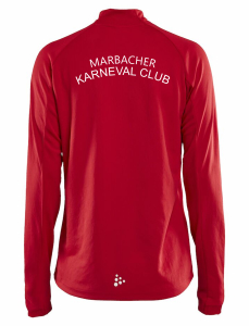 Trainingsjacke für Kinder/Herren | CRAFT Evolve Full Zip | rot | Marbacher Karneval Club e.V.