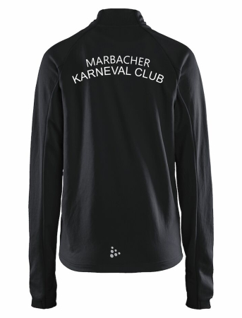 Trainingsjacke für Kinder/Herren | CRAFT Evolve Full Zip | schwarz | Marbacher Karneval Club e.V.