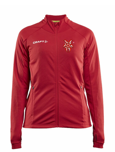 Trainingsjacke für Damen | CRAFT Evolve Full Zip | rot | Marbacher Karneval Club e.V.