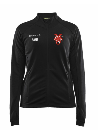 Trainingsjacke für Damen | CRAFT Evolve Full Zip | schwarz | Marbacher Karneval Club e.V.