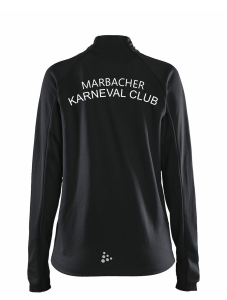 Trainingsjacke für Damen | CRAFT Evolve Full Zip | schwarz | Marbacher Karneval Club e.V.