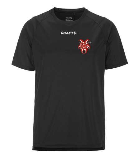 Trainingsshirt für Kinder/Herren | CRAFT  Rush SS 2.0 | schwarz | Marbacher Karneval Verein e.V.