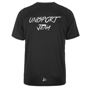 T-Shirt für Herren | CRAFT Rush 2.0 SS Tee M | schwarz | USV Jena Unisport