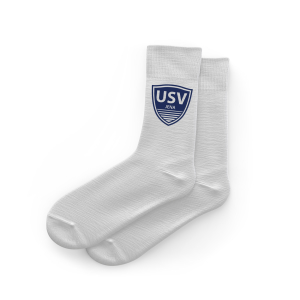 Logo Socken | weiss | USV Jena