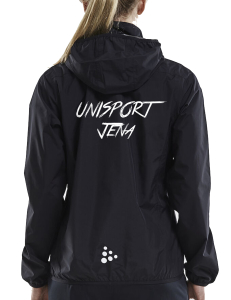 Regenjacke für Damen | CRAFT Jacket Rain | schwarz | USV Jena Unisport