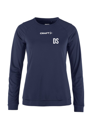 T-Shirt für Damen langarm | CRAFT Rush 2.0 LS | navy | USV Jena Unisport