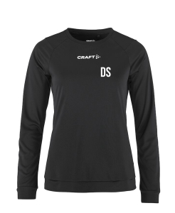 T-Shirt für Damen langarm | CRAFT Rush 2.0 LS | schwarz | USV Jena Unisport