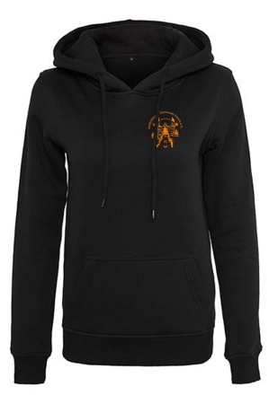 Hoodie | Damen | Built your Brand | schwarz -...