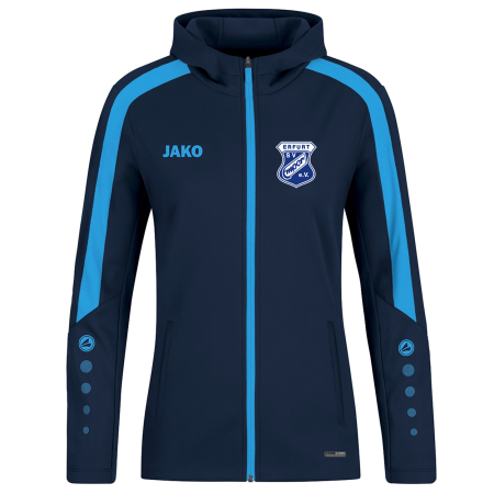 Kapuzenjacke für Damen | JAKO Power | marine/skyblue...