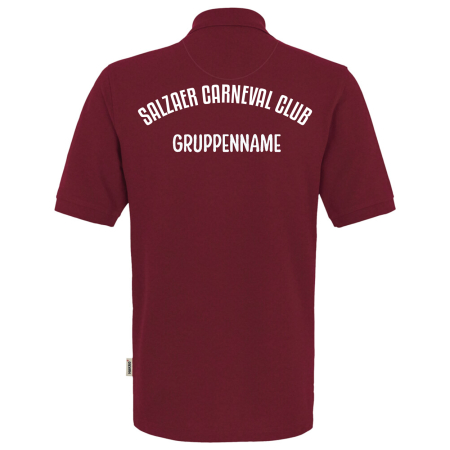 Poloshirt für Herren | Hakro Mikralinar | weinrot | Salzaer Carneval Club e.V.