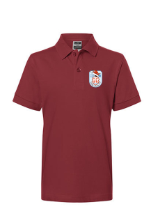 Poloshirt für Kinder | James&Nicholson | weinrot | Salzaer Carneval Club e.V.