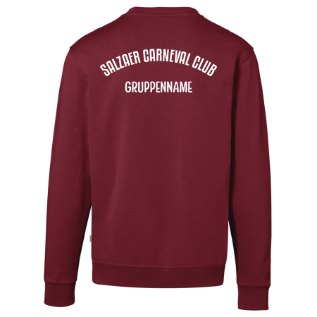 Sweatshirt Unisex | Hakro-Bio | weinrot | Salzaer Carneval Club e.V.