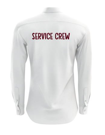 Hemd Service Crew | langarm | Herren | weiss | Salzaer Carneval Club e.V.