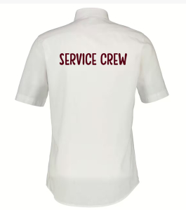 Hemd Service Crew | kurzarm | Herren | weiss | Salzaer Carneval Club e.V.